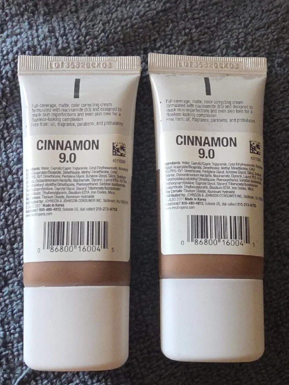TWO Neutrogena Flawless Matte CC Cream -SHADE CINNAMON